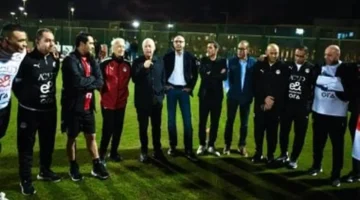 تحفيز وزير الرياضة وأبوريدة لمنتخب مصر قبل مواجهة الكويت في كأس العرب 1